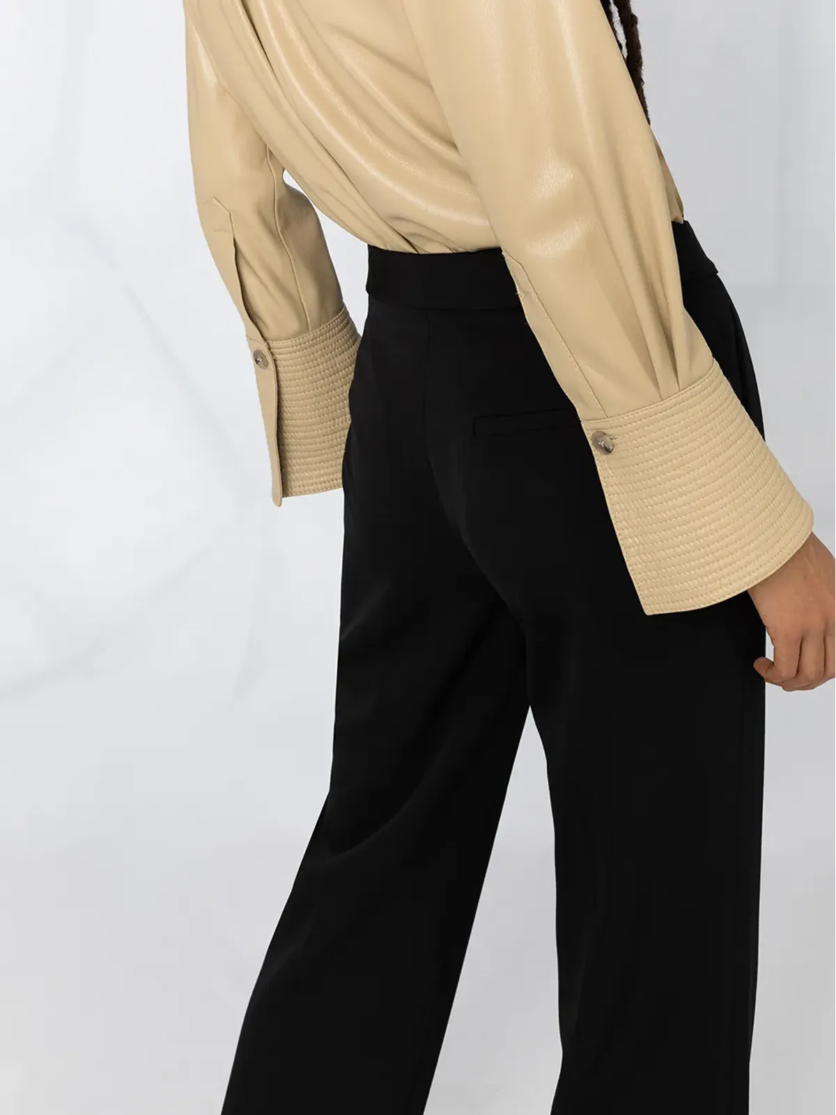 Stella McCartney high-waist tailored trousers - Black - 画像3