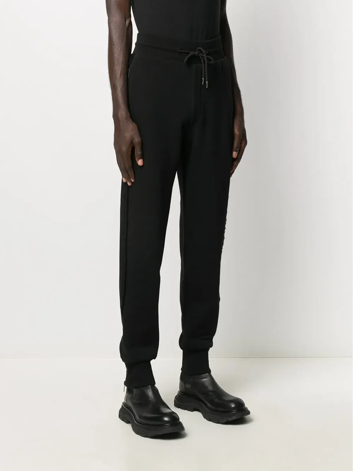 Paul Smith ドローストリング コットン スウェットパンツ - ブラック - 画像3