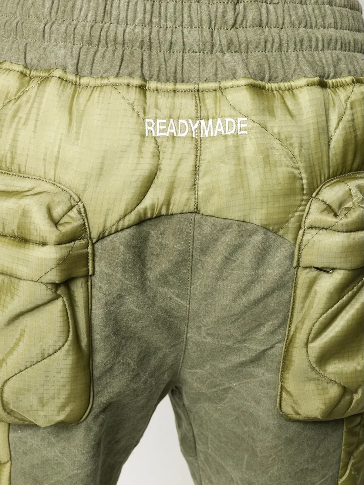 Readymade パッド入りカーゴパンツ グリーン - 画像5