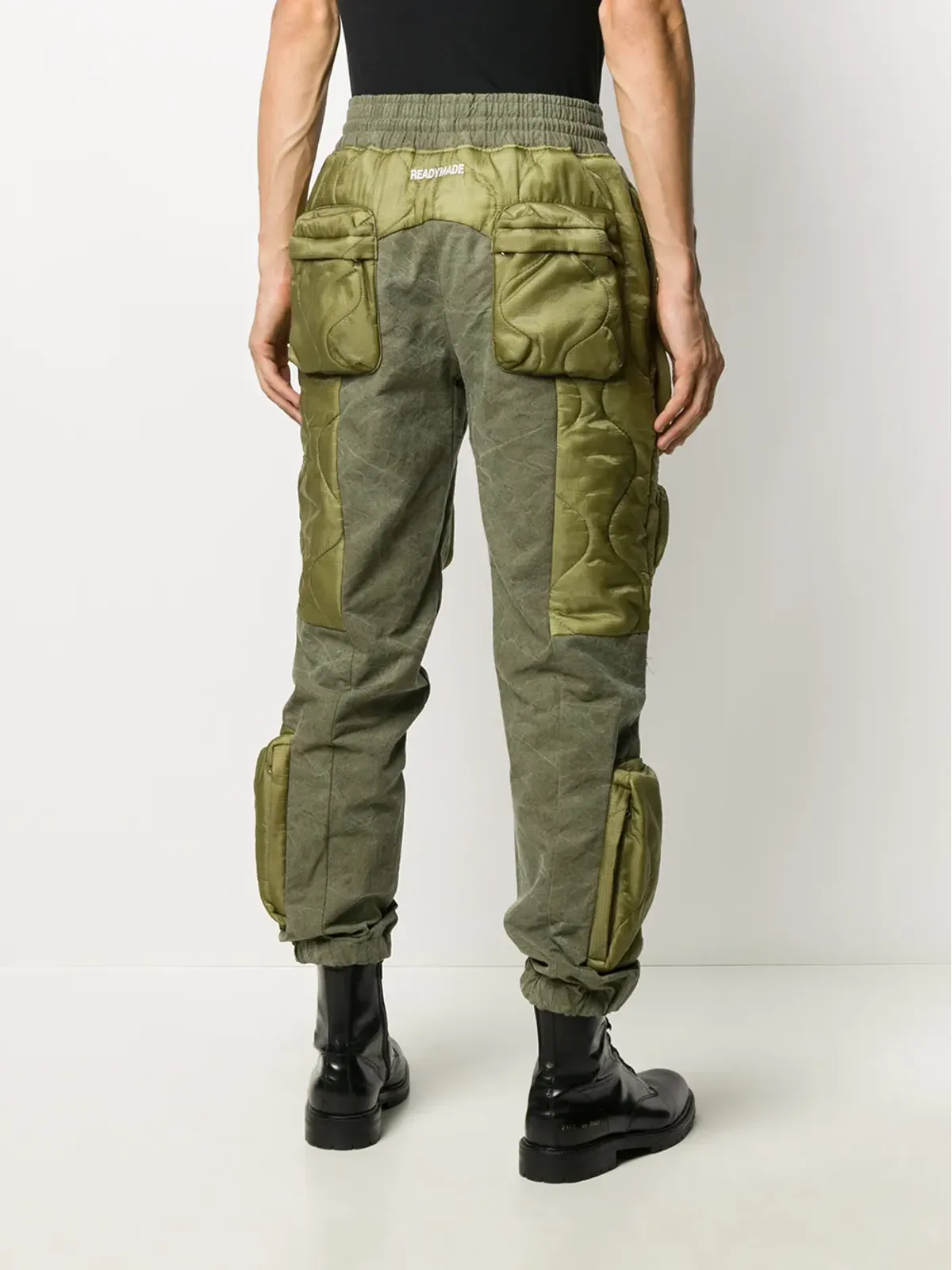 Readymade パッド入りカーゴパンツ グリーン - 画像4
