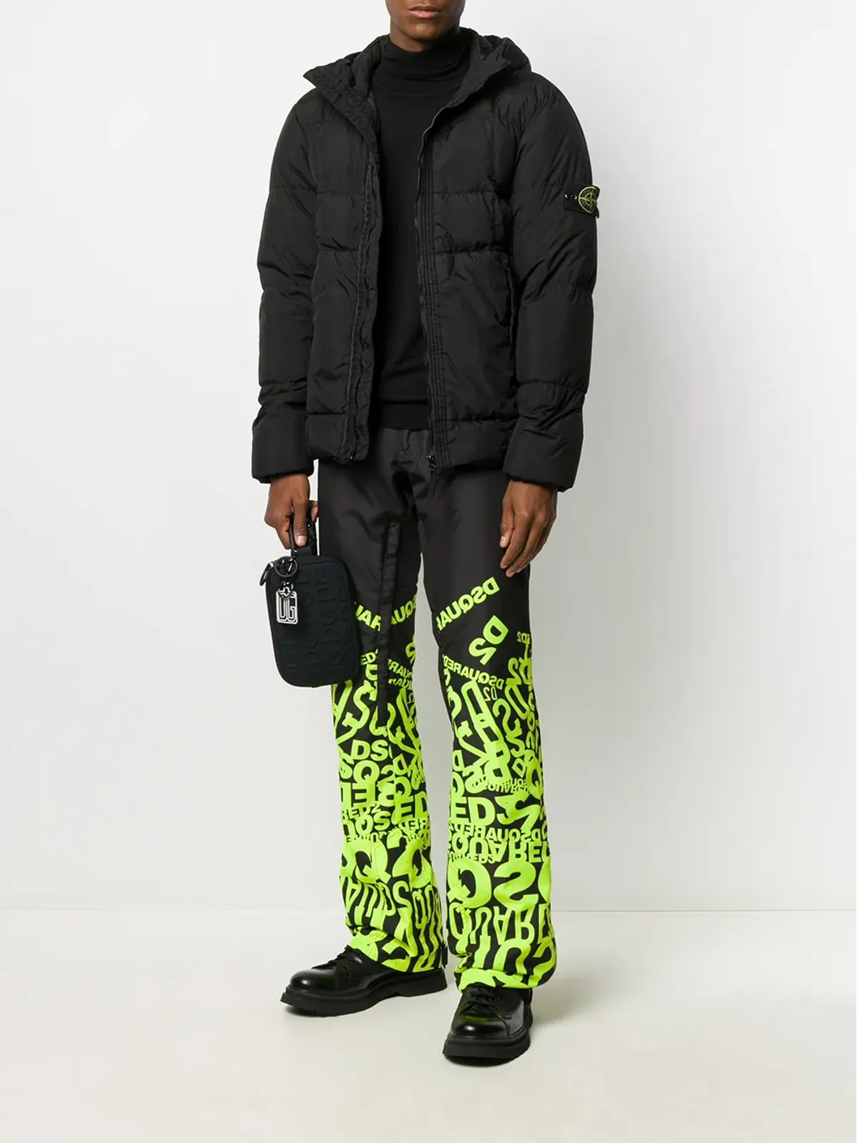 DSQUARED2 ロゴプリントのワイドレッグパンツ - 画像2