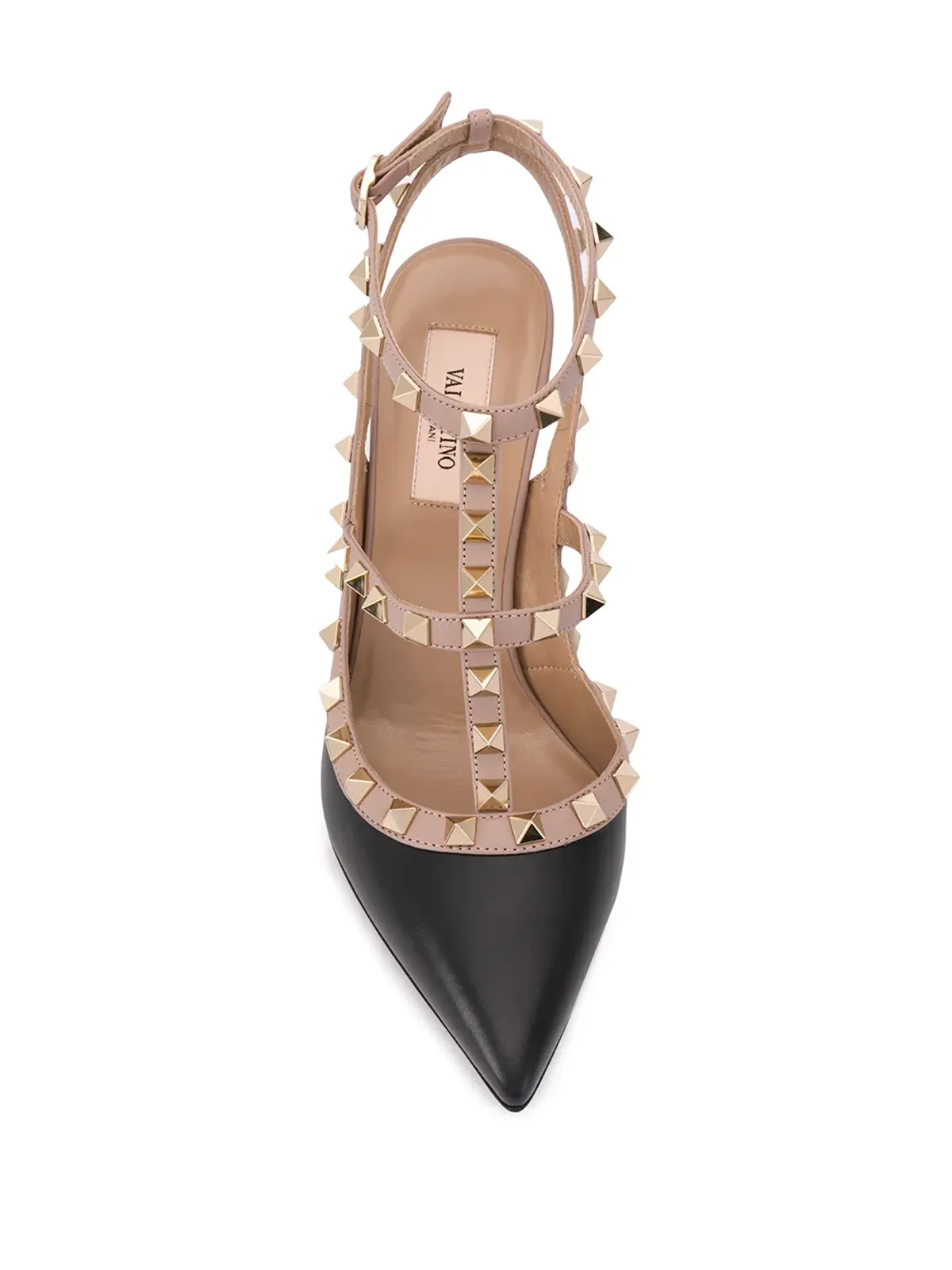 Valentino Garavani ロックスタッド レザー パンプス ブラック - 画像4