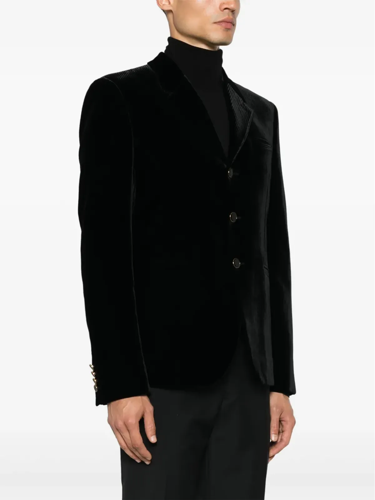 Saint Laurent ベロア ブレザー - 画像3