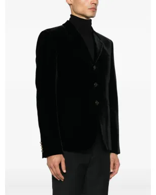 Saint Laurent ベロア ブレザー - サムネイル3