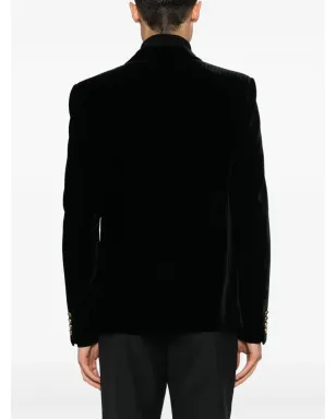 Saint Laurent ベロア ブレザー - サムネイル4