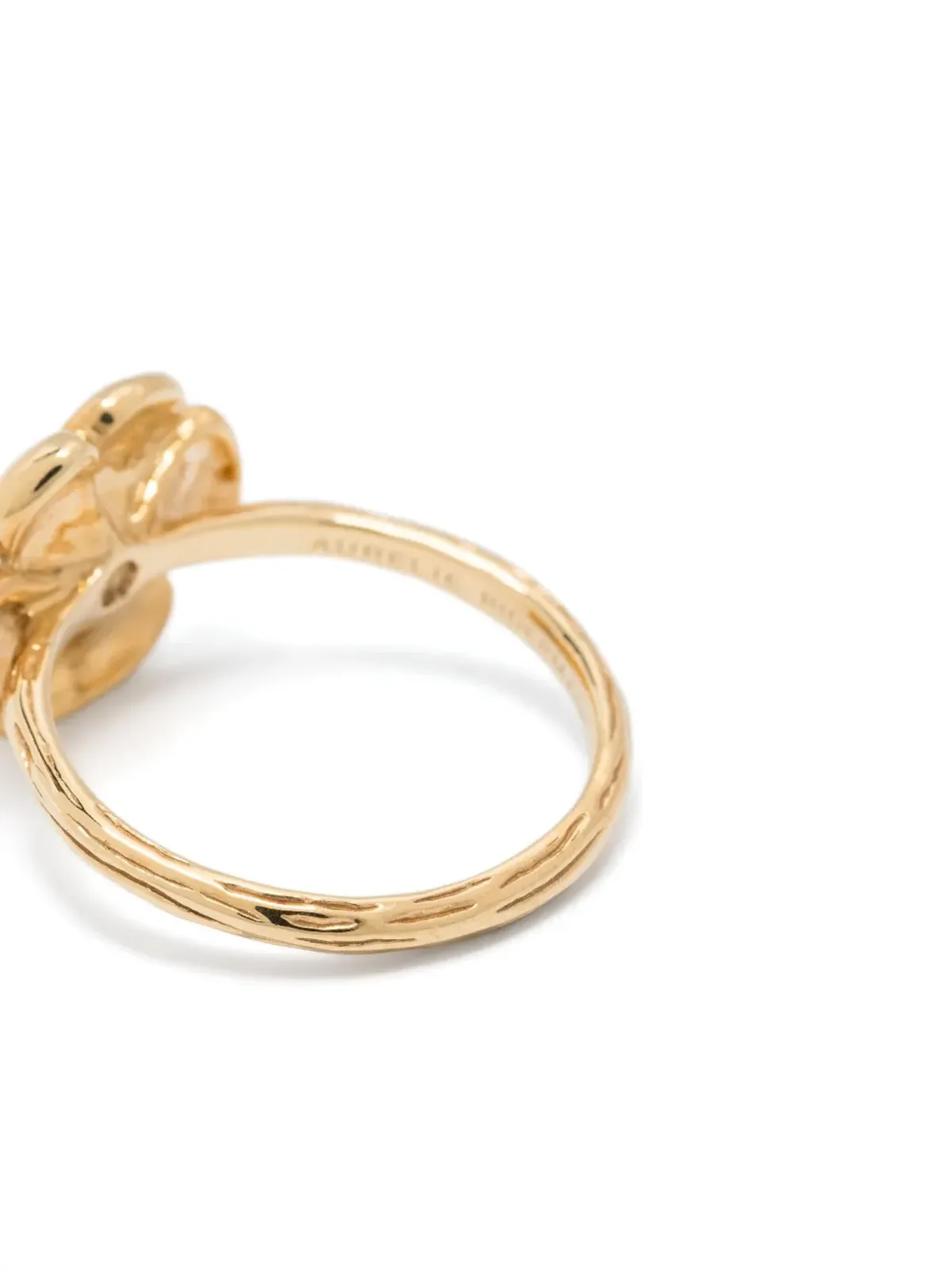 Aurelie Bidermann 18K イエローゴールド トパーズ ブーケ リング - 画像2