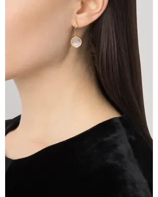 Aurelie Bidermann 18K イエローゴールド ダイヤモンド チヴォール ドロップピアス - サムネイル2