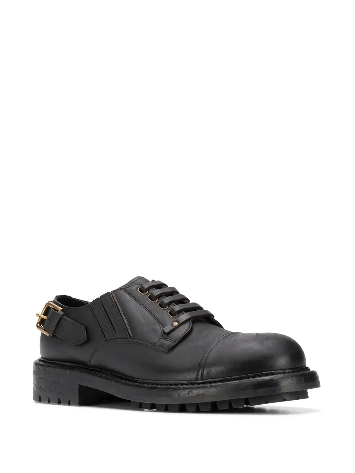 Dolce & Gabbana レザー バックル ダービーシューズ - 画像2