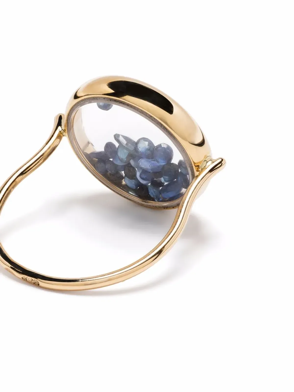 Aurelie Bidermann 18kt イエローゴールド チボールサファイア リング - 画像4