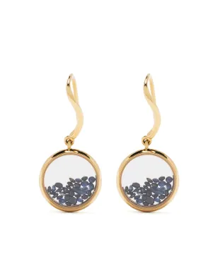 Aurelie Bidermann 18kt イエローゴールド サファイア チヴォール ドロップ ピアス - サムネイル1
