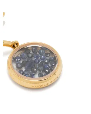 Aurelie Bidermann 18kt イエローゴールド サファイア チヴォール ドロップ ピアス - サムネイル3