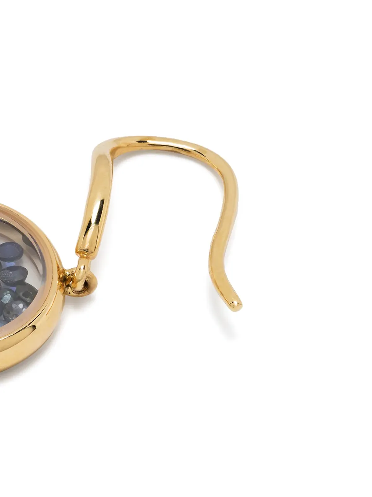 Aurelie Bidermann 18kt イエローゴールド サファイア チヴォール ドロップ ピアス - 画像4