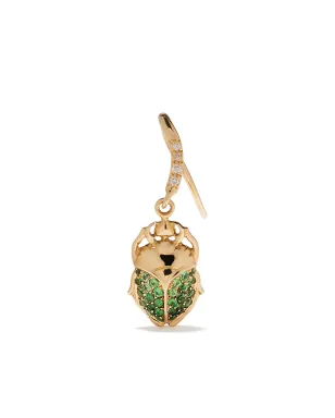 Aurelie Bidermann 18K イエローゴールド ダイヤモンド ビートル イヤリング - サムネイル1