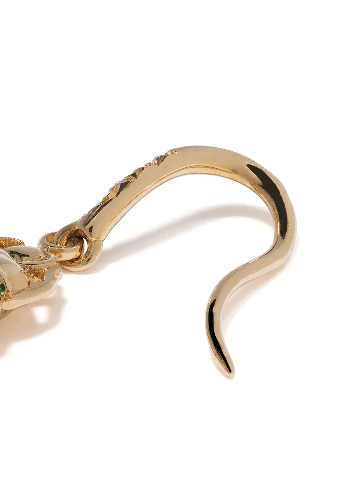 Aurelie Bidermann 18K イエローゴールド ダイヤモンド ビートル イヤリング - 画像4