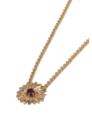 Aurelie Bidermann 18Kイエローゴールド ロードライトガーネット ブーケペンダント ネックレス - サムネイル3