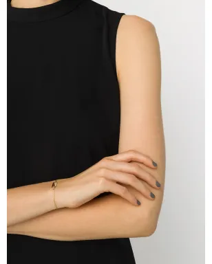 Aurelie Bidermann 18ktイエローゴールド ペーパークリップ ダイヤモンド ブレスレット - サムネイル2