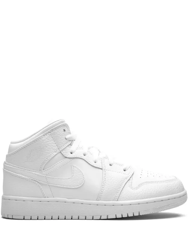 Jordan Kids Jordan Kids エア ジョーダン 1 ミッド トリプルホワイト スニーカーの商品画像
