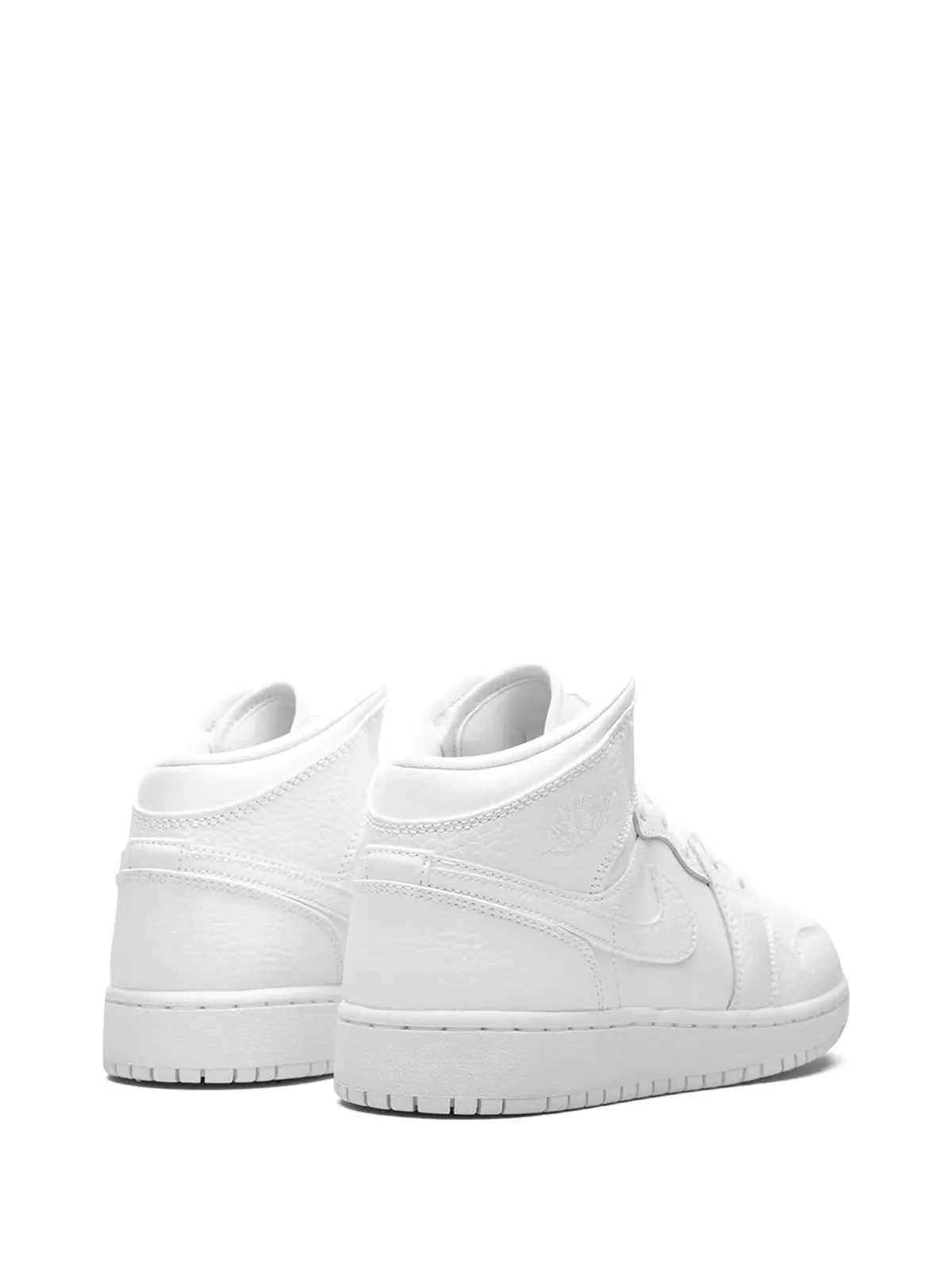 Jordan Kids エア ジョーダン 1 ミッド トリプルホワイト スニーカー - 画像3