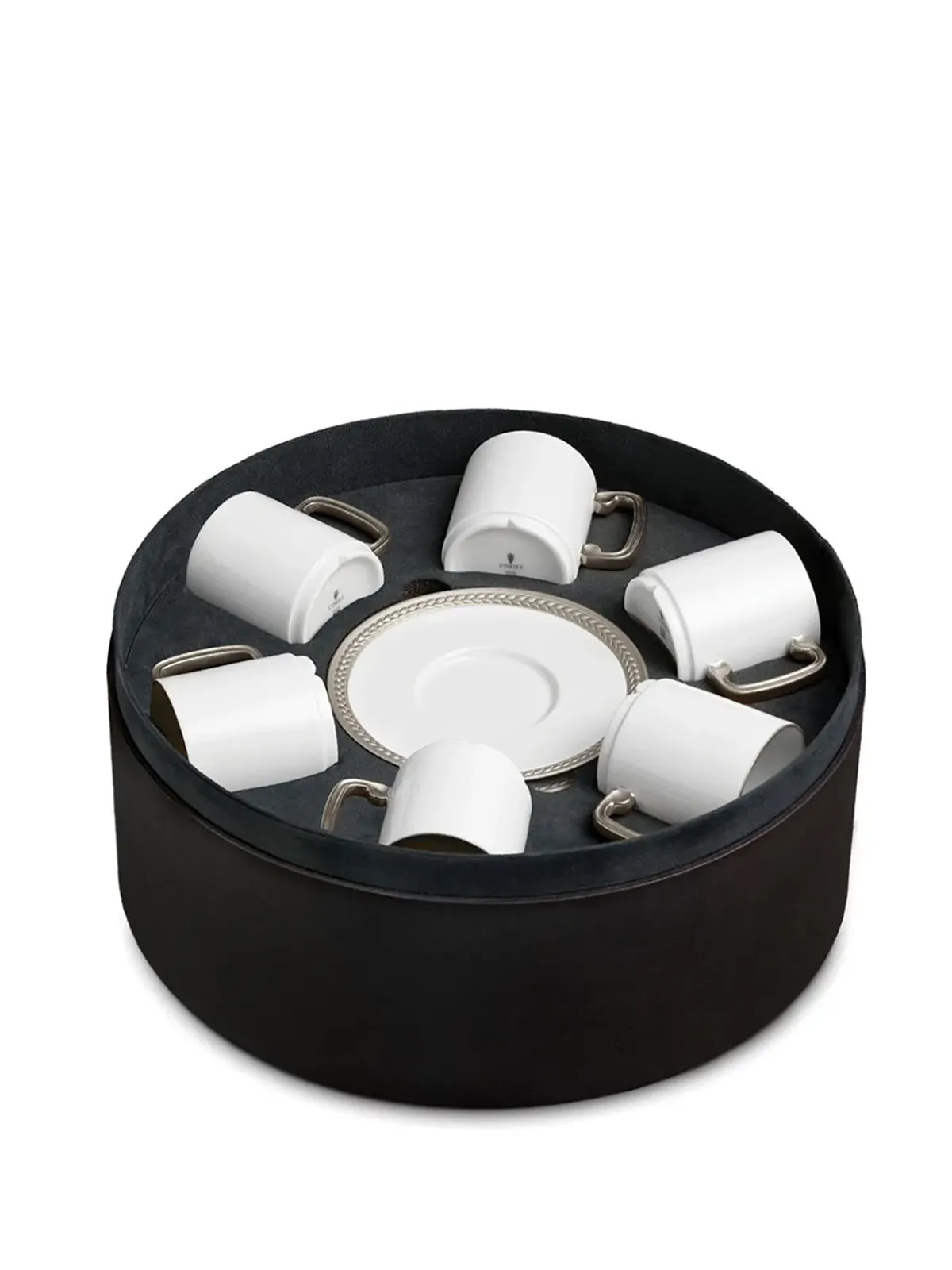 L'Objet Soie Tressée エスプレッソカップ＆ソーサー セット（6客） - White - 画像2