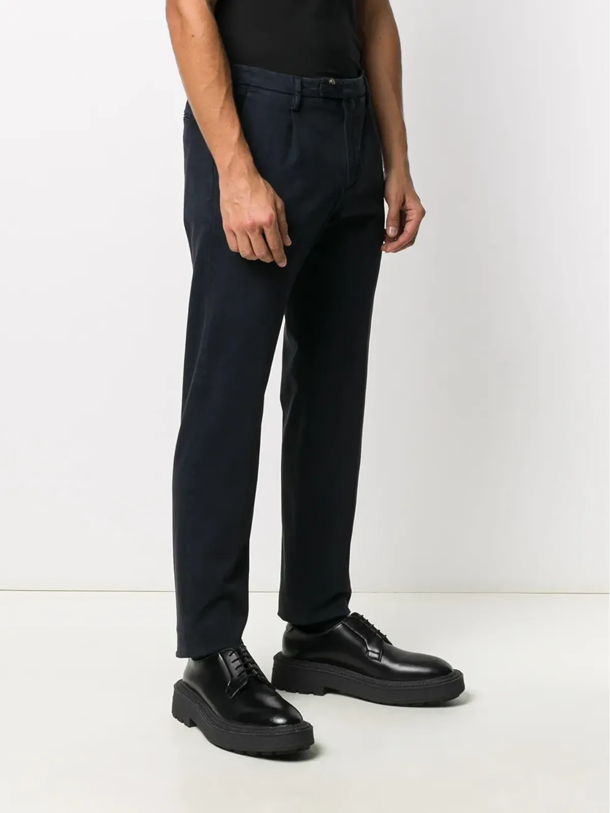 Briglia 1949 プリーツ入りストレートパンツ - 画像3
