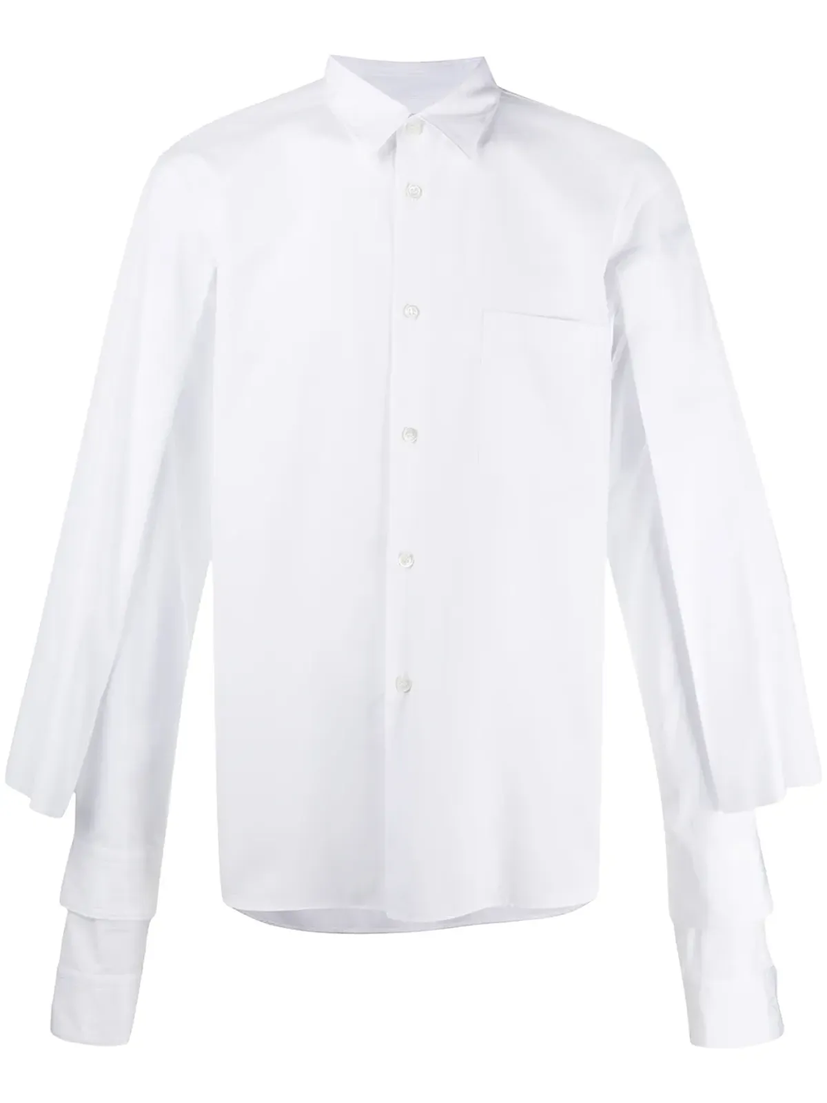 Comme des Garçons Homme Plus 長袖コットンシャツ - White - 画像1