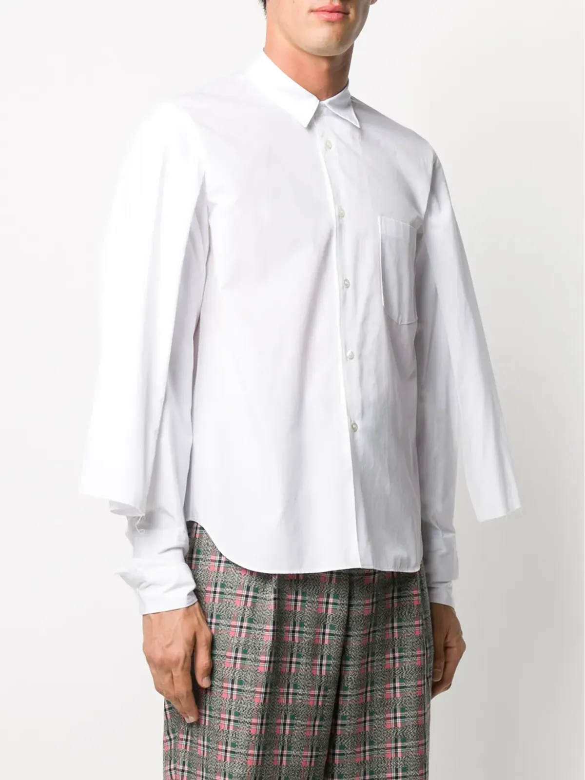 Comme des Garçons Homme Plus 長袖コットンシャツ - White - 画像3
