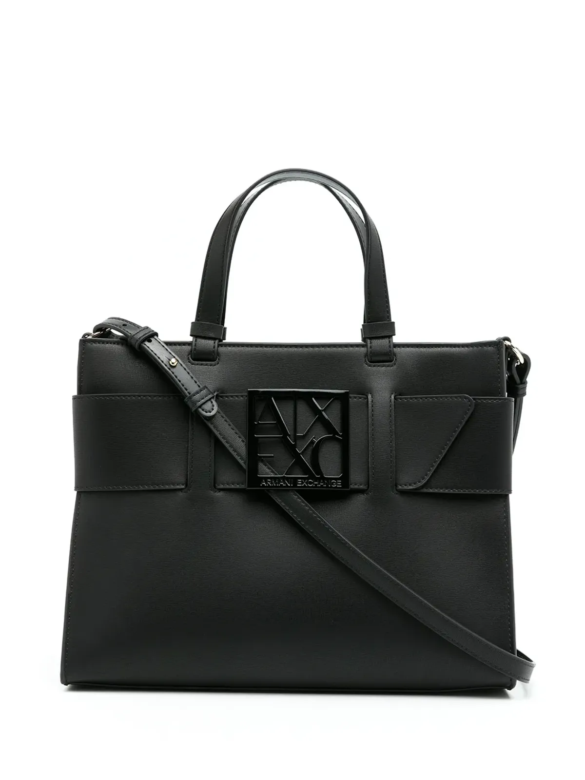 Armani Exchange ロゴベルトストラップ トートバッグ - 画像1