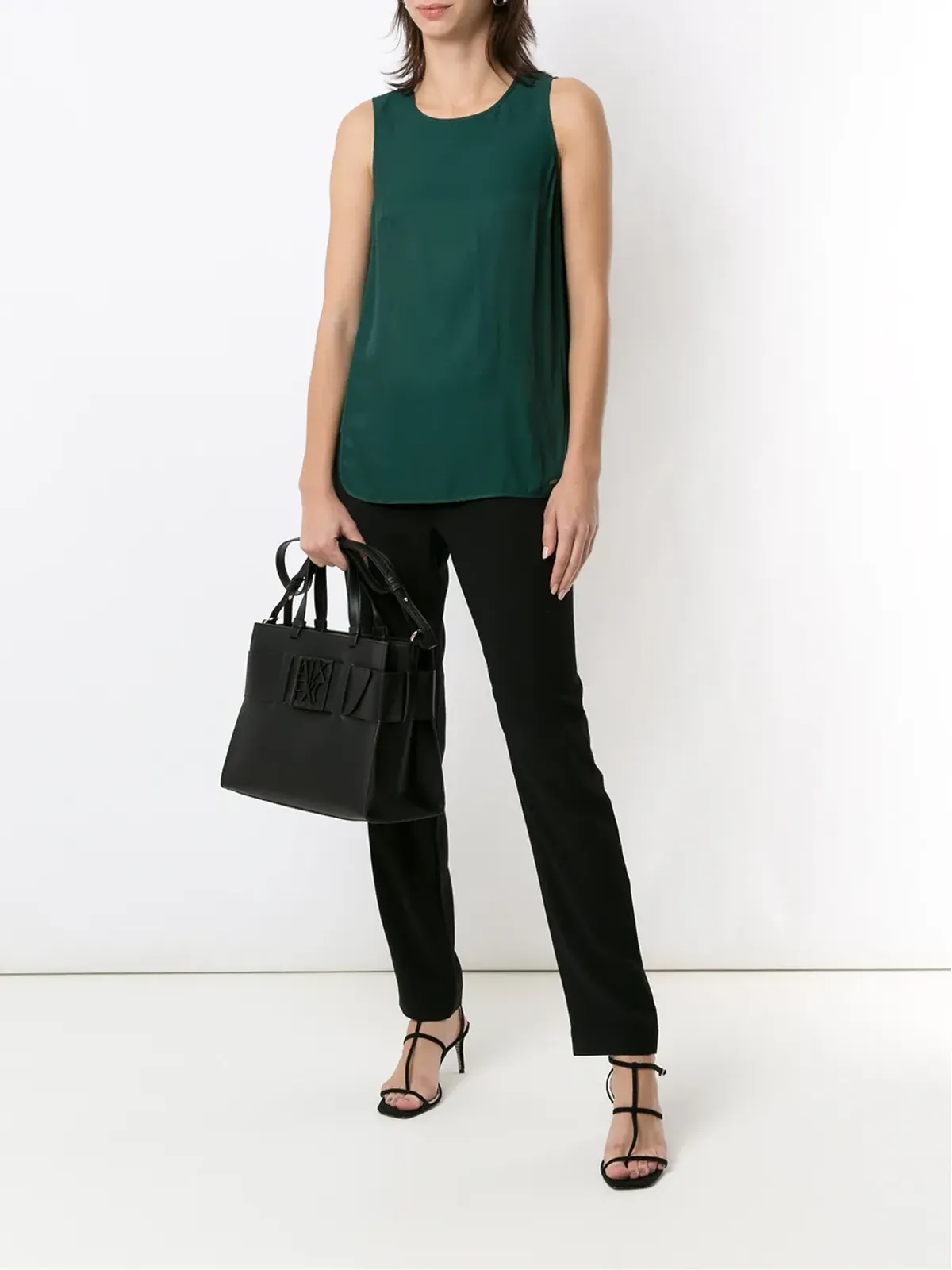 Armani Exchange ロゴベルトストラップ トートバッグ - 画像2