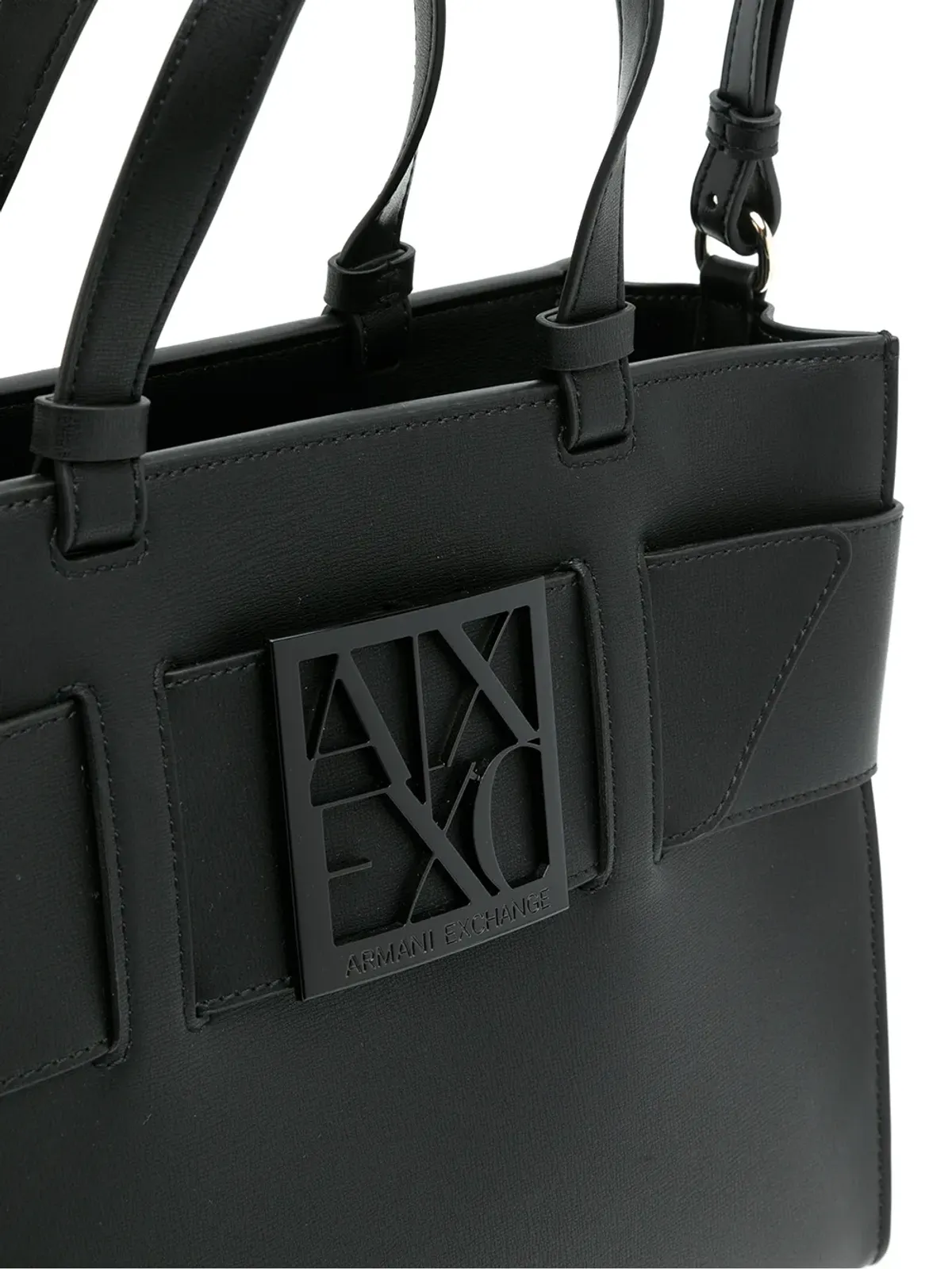 Armani Exchange ロゴベルトストラップ トートバッグ - 画像4