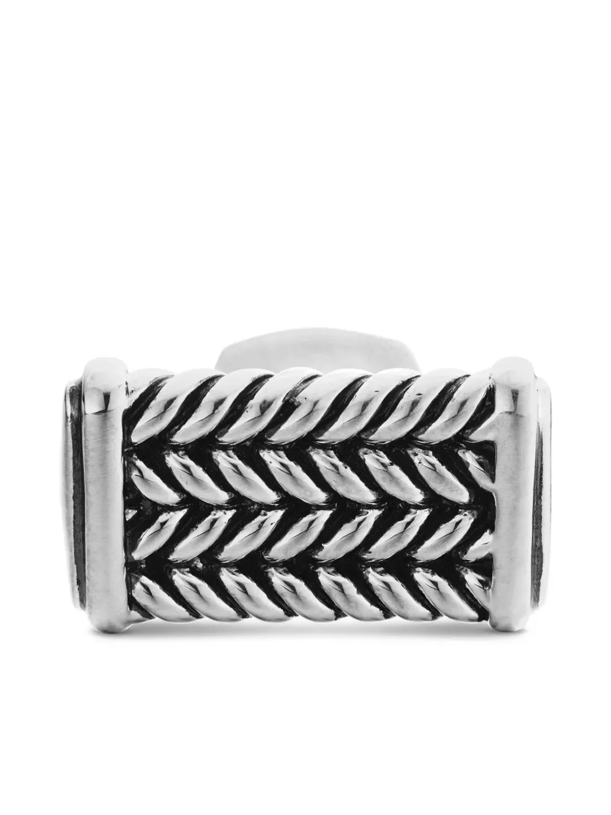 David Yurman スターリングシルバー Chevron カフリンクス - 画像3