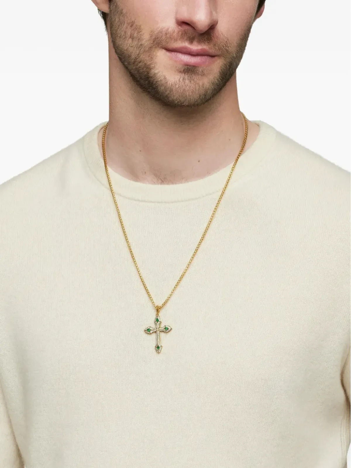 David Yurman ゴシック クロス ダイヤモンド アミュレット - 画像2