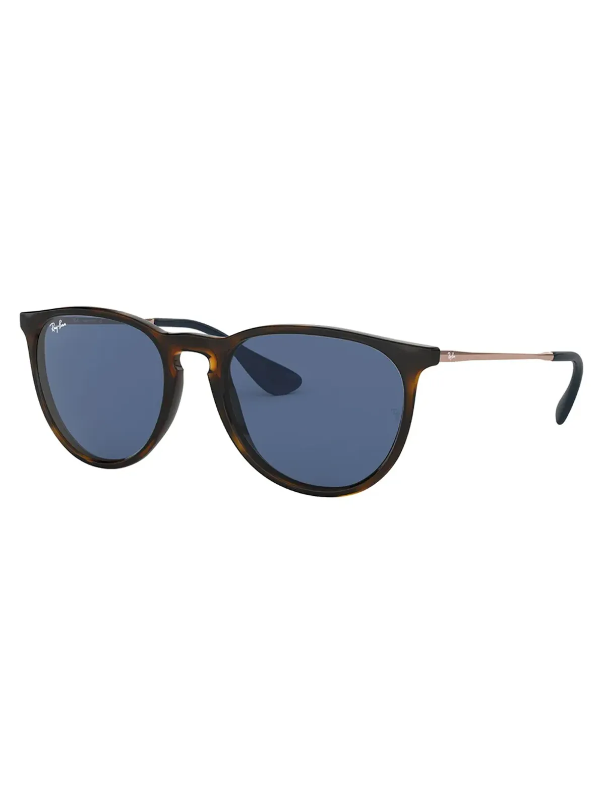Ray-Ban キーホール丸型サングラス ブラウン - 画像2