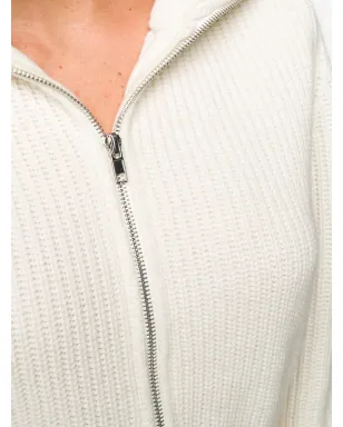 Cashmere In Love リブ編み ハイネック ボディスーツ - サムネイル5