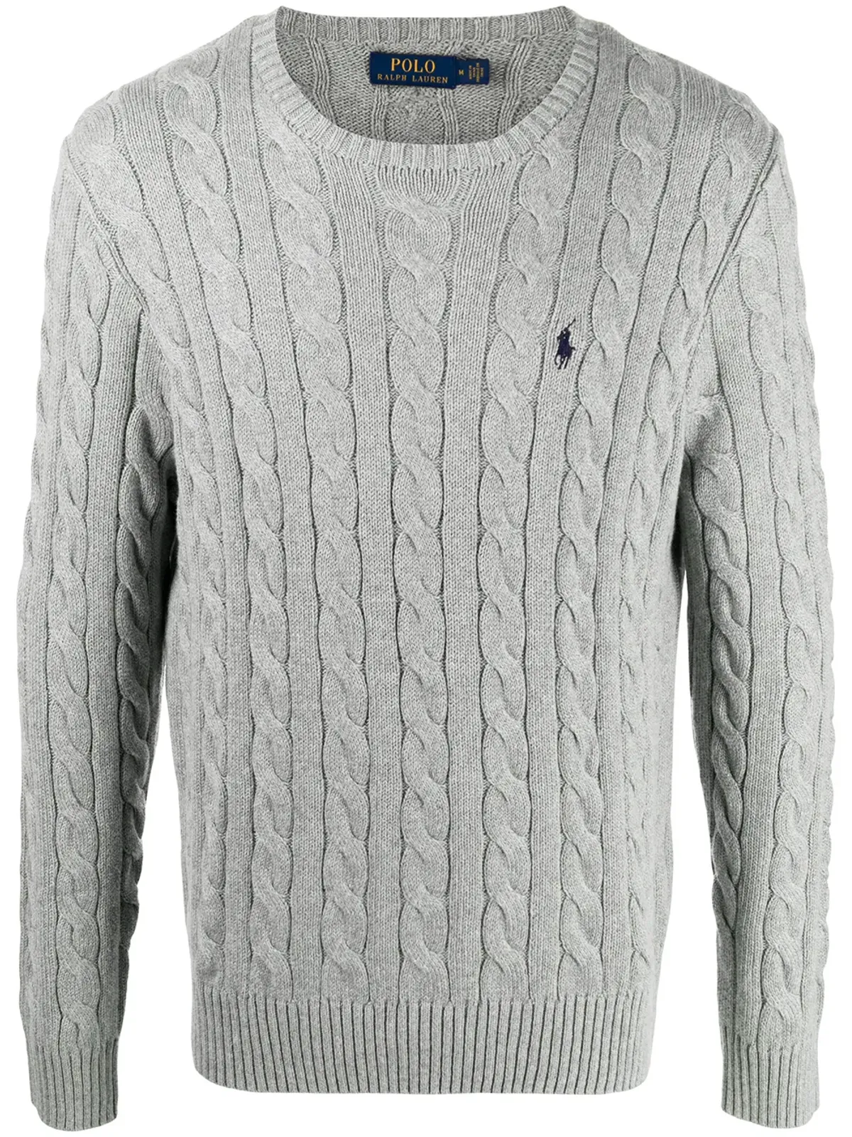 Polo Ralph Lauren ケーブルニット編みスウェットシャツ - グレー - 画像1