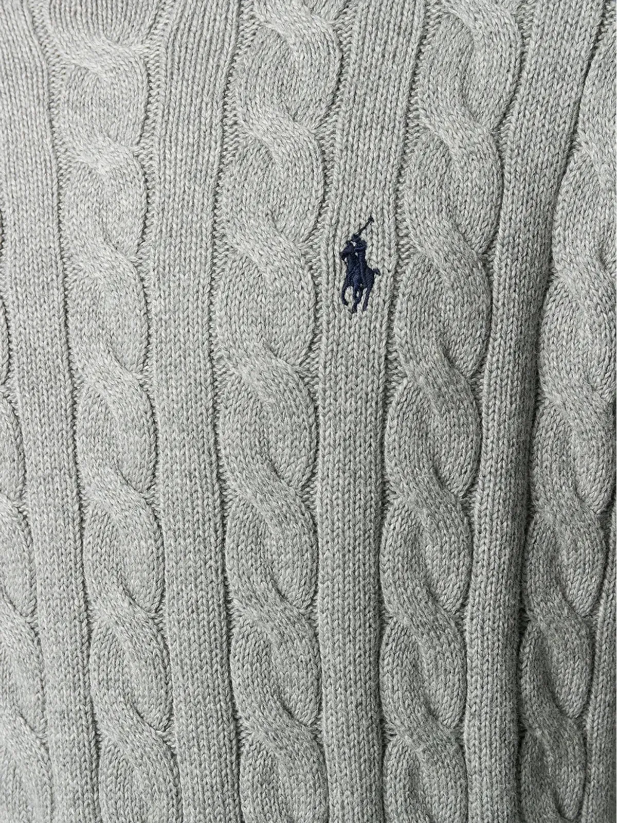 Polo Ralph Lauren ケーブルニット編みスウェットシャツ - グレー - 画像5