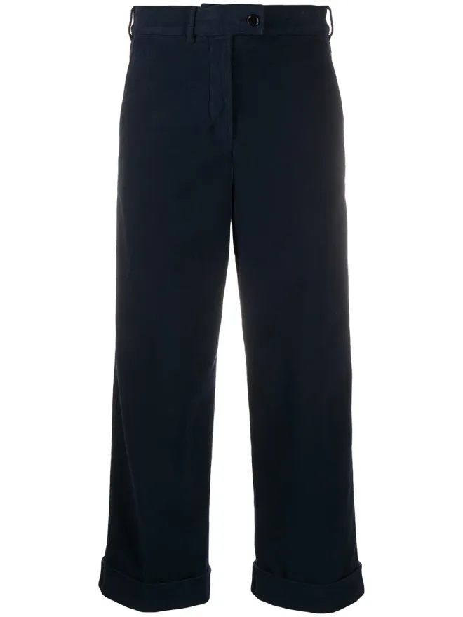 ASPESI ASPESI クロップド ワイドレッグ トラウザーの商品画像