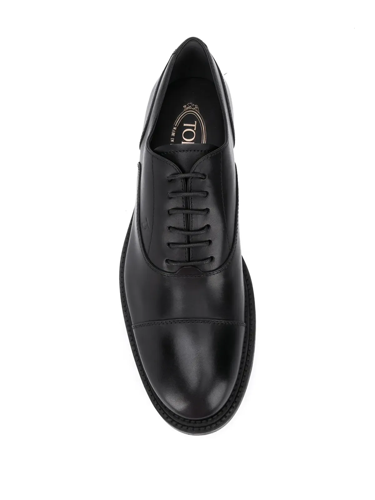 Tod's レザーオックスフォードシューズ ブラック - 画像4