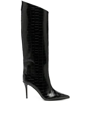 Le Silla Eva crocodile-effect ブーツ - サムネイル1