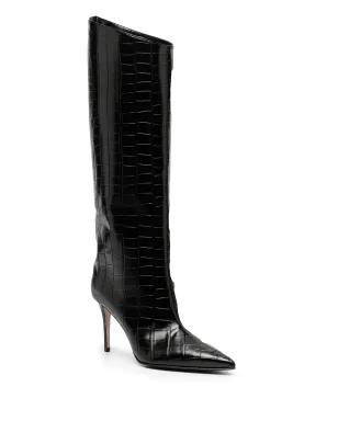 Le Silla Eva crocodile-effect ブーツ - サムネイル2