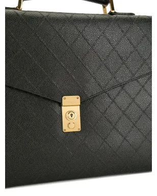 CHANEL ビンテージ Cosmos キルティング ブリーフケース - サムネイル3