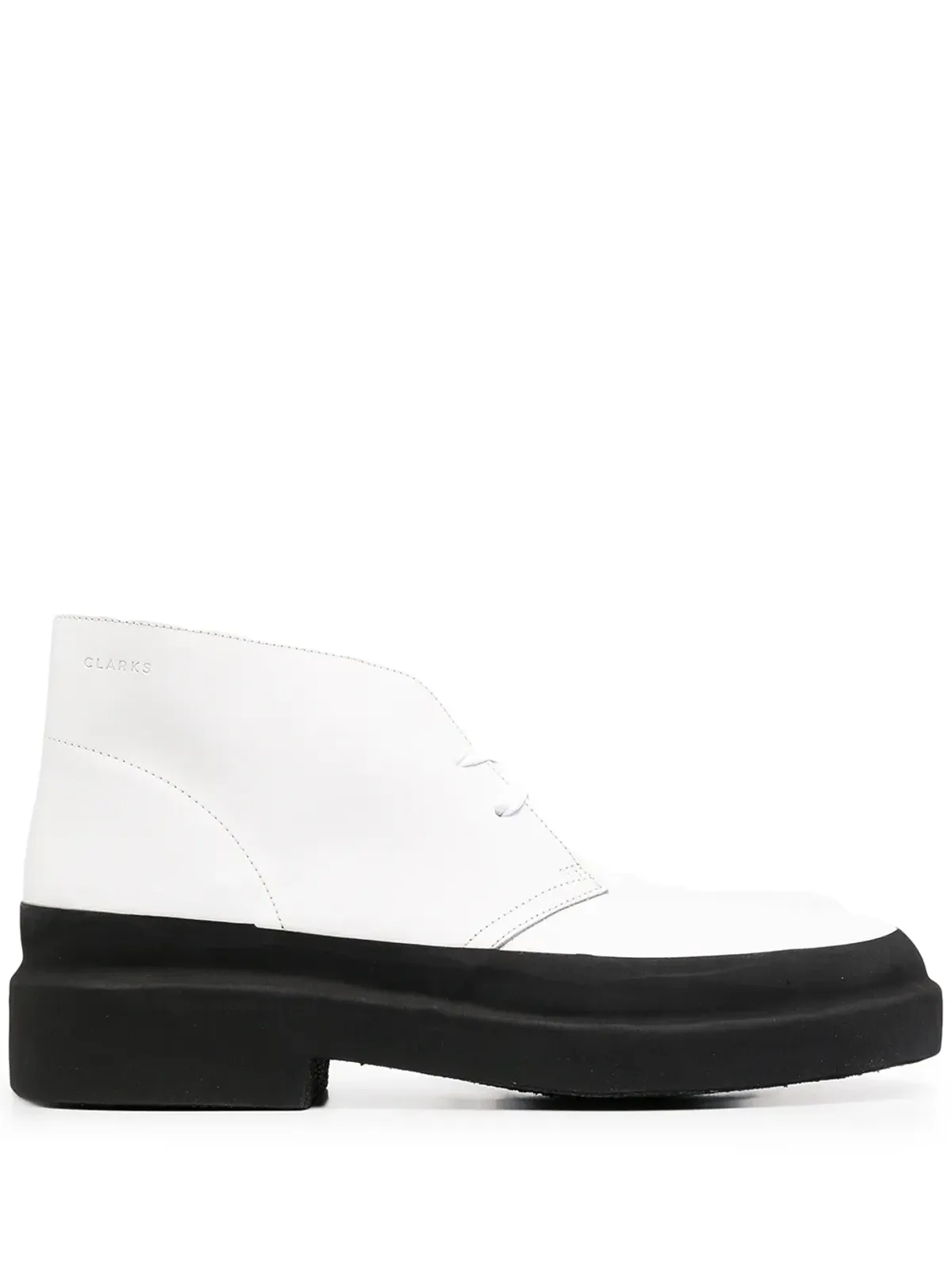 Clarks Originals ツートーン デザートブーツ - ホワイト - 画像1
