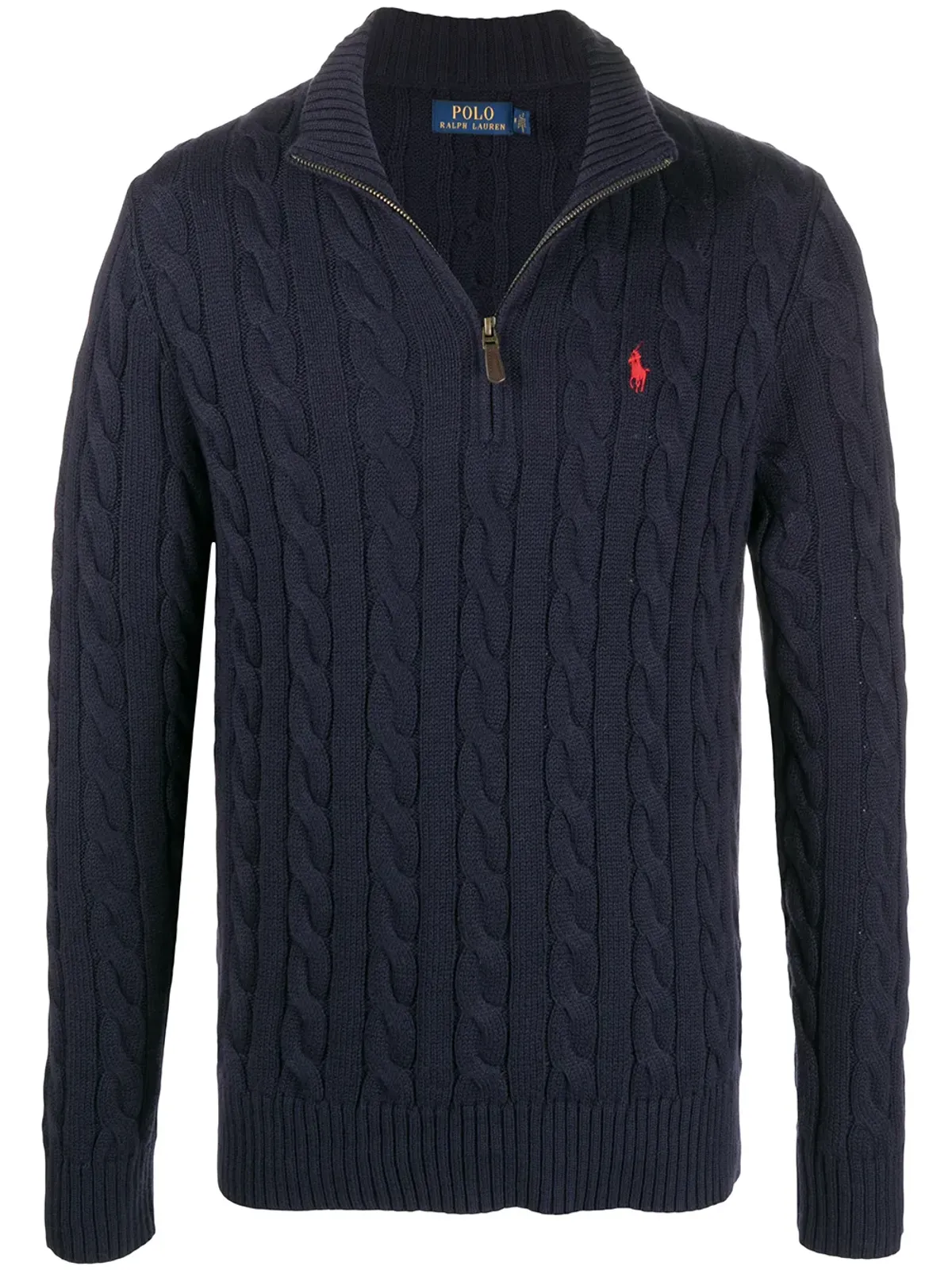 Polo Ralph Lauren ケーブル編み ハーフジップ ジャンパー - 画像1