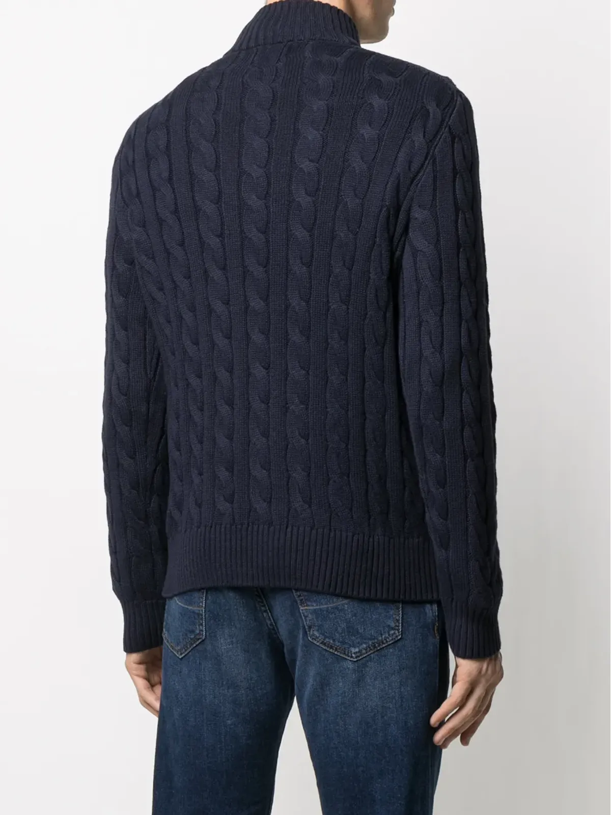 Polo Ralph Lauren ケーブル編み ハーフジップ ジャンパー - 画像4