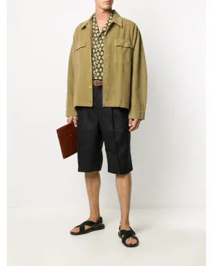 Ferragamo ストライプ柄 テーラードショーツ ブルー - サムネイル2