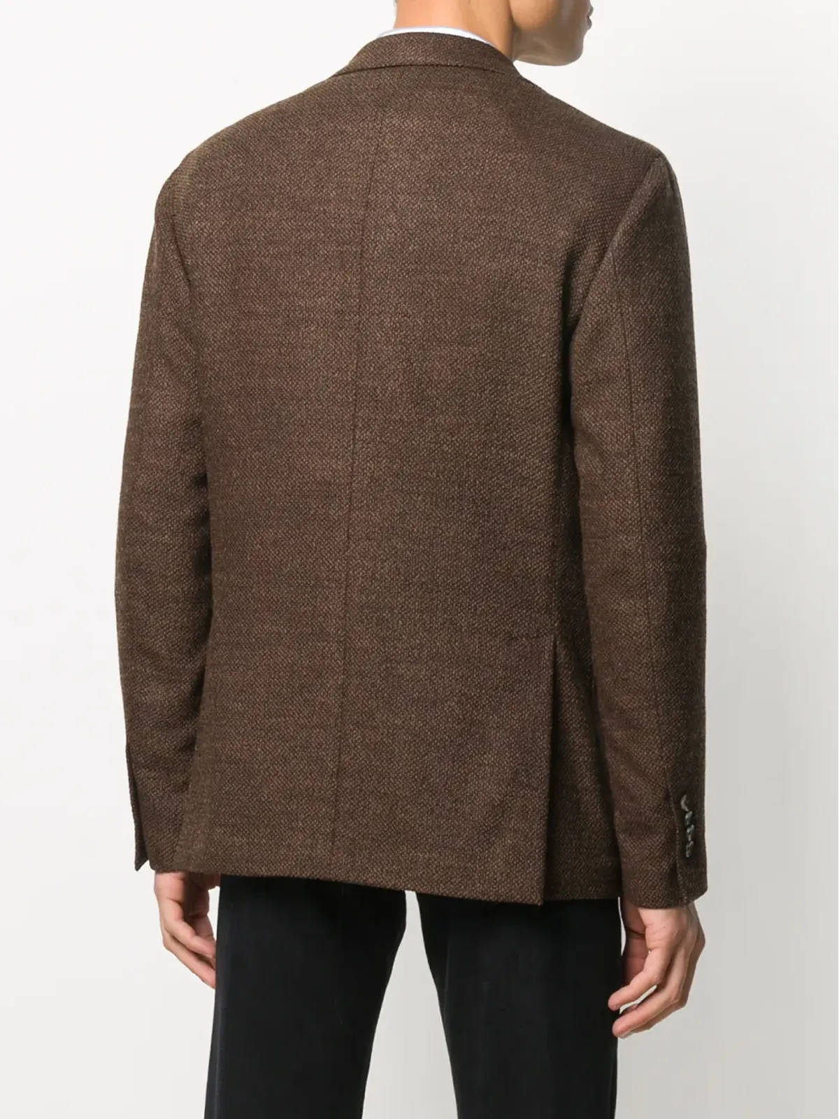 Lardini ブラウンのウールブレザー - 画像4