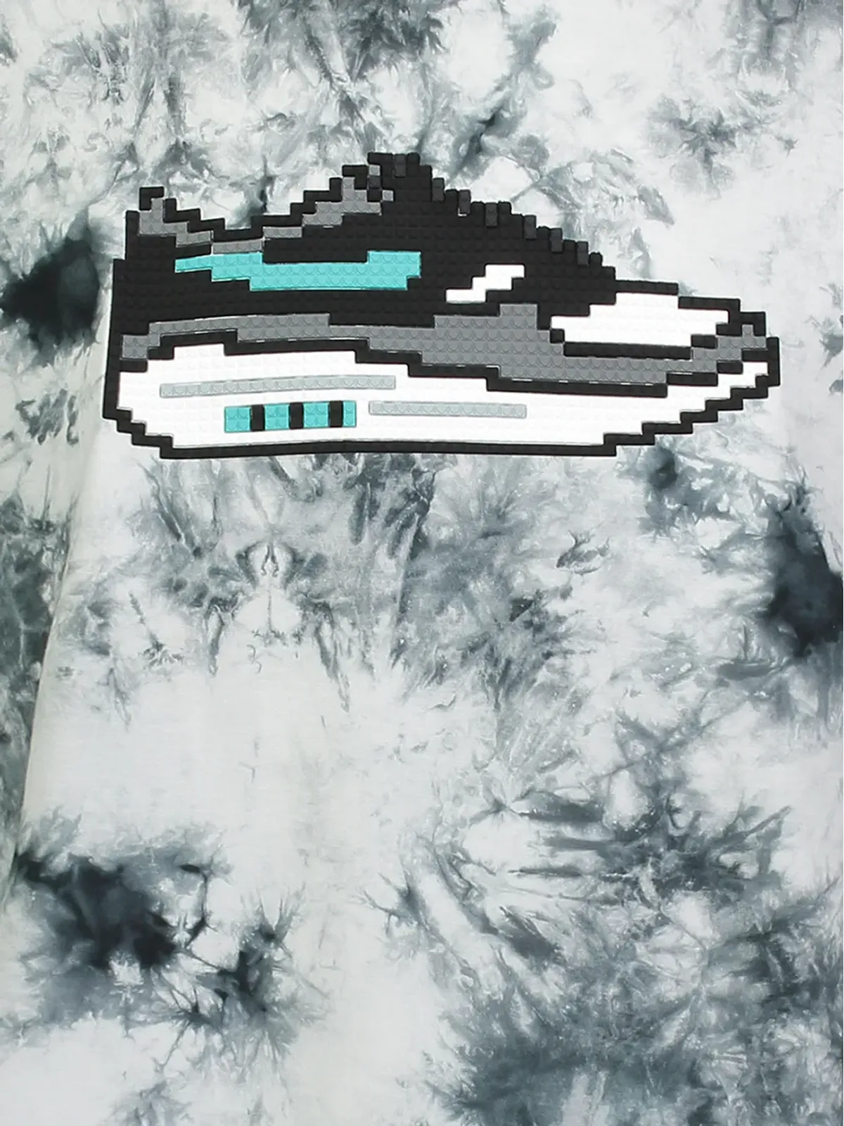 Mostly Heard Rarely Seen 8-Bit スニーカータイダイプリントTシャツ - ブラック - 画像3