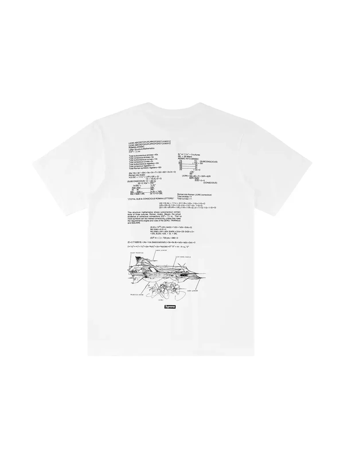 Supreme x Rammellzee グラフィックプリントTシャツ - White - 画像2