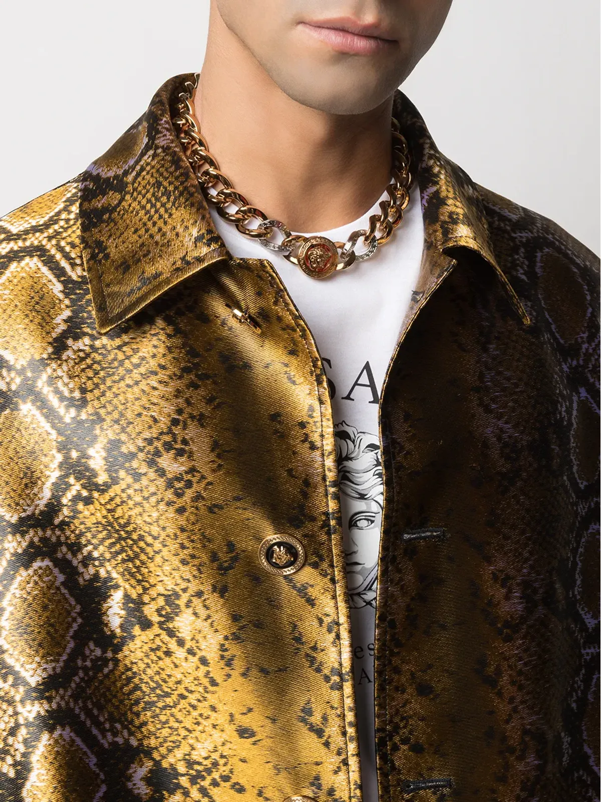 Versace メデューサ チェーン ネックレス - 画像2