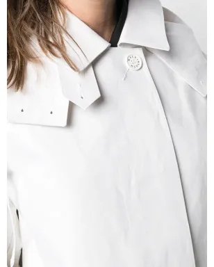 Cecilie Bahnsen シングルブレスト ミディ丈コート ホワイト - サムネイル5