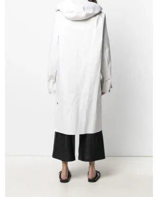 Cecilie Bahnsen シングルブレスト ミディ丈コート ホワイト - サムネイル4
